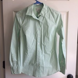 J. Crew Button Front Shirt - Green